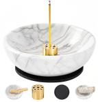 Natural Marble Incense Holder with 9 Stick Holes