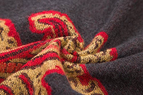 Plus-Size Boho Poncho with Tassels and Vintage Design