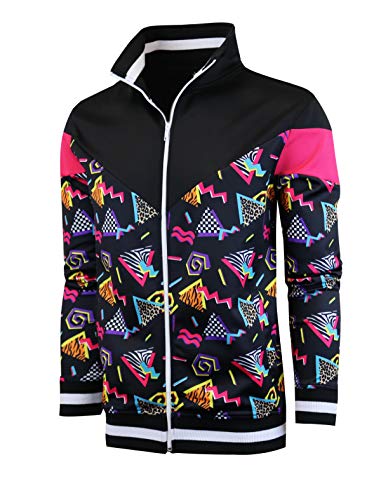 Retro Print Streetwear Jacket for Men