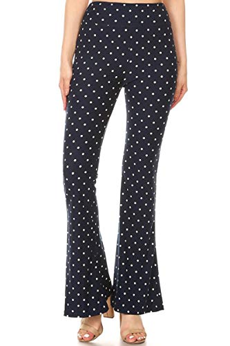 Vintage Polka Dot Palazzo Pants, Size Large