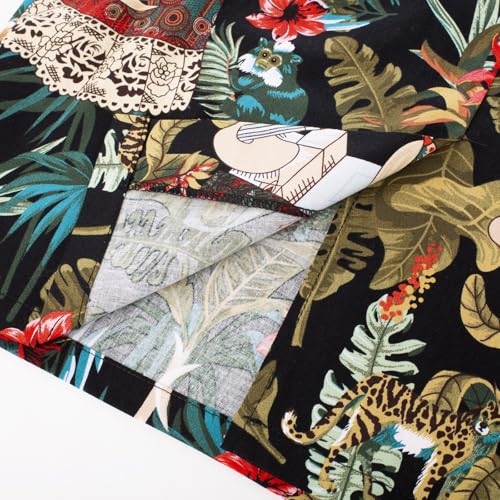 Vintage Printed Leaves Pencil Dress - Cap Sleeve