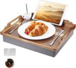 Lap Desk with Cushion - Wooden Bed Tray