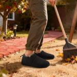 VeraCosy Men's Warm Memory Foam Ankle Slippers