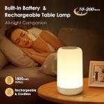 Rechargeable RGB Touch Lamp for Bedroom & More