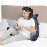 Cozy Reading Pillow with Arm Support and Pockets