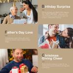 VeraCosy Men's Warm Memory Foam Ankle Slippers