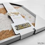 World Map Pin Board in Grey Frame