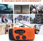 Solar Hand Crank Radio with Power Bank & SOS