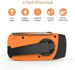 Solar Hand Crank Radio with Power Bank & SOS
