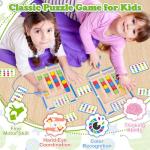 Wooden IQ Puzzle Game for Kids Ages 4-7
