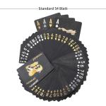Black Gold Waterproof Playing Cards for Family Fun
