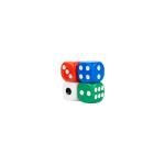 Colorful Six-Sided Dice Set for Game Nights