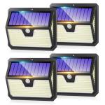 Solar Motion Sensor Lights for Outdoor Safety (4 Pack)