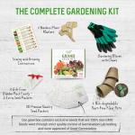Vegetable Seed Growing Kit with Tools and Pots