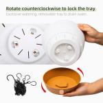 2 Pack White Hanging Planters with Hooks