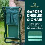 Garden Kneeler Seat with Tool Bag and Handles