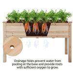 Elevated Wooden Garden Bed for Easy Planting