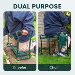 Garden Kneeler Seat with Tool Bag and Handles