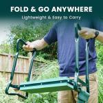 Garden Kneeler Seat with Tool Bag and Handles