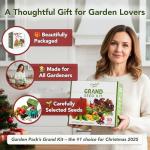 Vegetable Seed Growing Kit with Tools and Pots