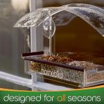 Suction Cup Window Bird Feeder with Removable Tray