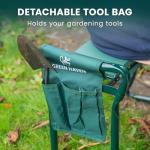 Garden Kneeler Seat with Tool Bag and Handles
