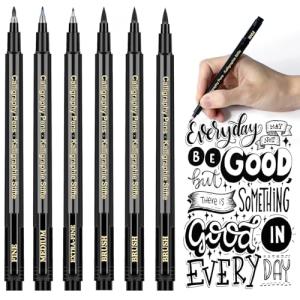 Beginner Calligraphy Pen Set – 6 Brush Pens