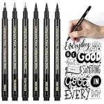 Beginner Calligraphy Pen Set – 6 Brush Pens
