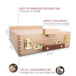 Portable Acrylic Paint Set with Easel and Canvas