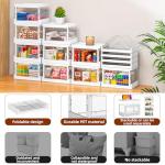 8 Pack Stackable Storage Boxes with Lids