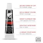 Portable Acrylic Paint Set with Easel and Canvas