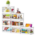 8 Pack Stackable Storage Boxes with Lids