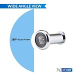 Wide Angle Chrome Door Viewer for Safety