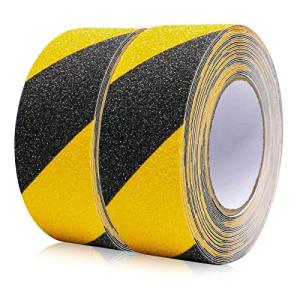 Yellow and Black Anti-Slip Safety Tape - 2 Rolls
