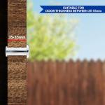 Wide Angle Chrome Door Viewer for Safety