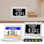 Digital Day and Night Dementia Clock with Icons