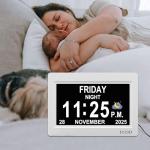 Digital Day and Night Dementia Clock with Icons
