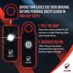 Personal Safety Alarm with LED Strobe Light