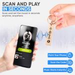 Personalized Spotify Code Keyring – Custom Music Gift