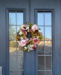 30CM Artificial Peony Flower Wreath for All Seasons