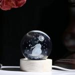 Bunny Crystal Ball Lamp for Cute Decor