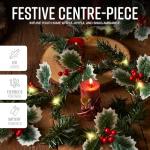 Battery-Operated 2M Berry & Leaf Garland