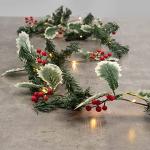 Battery-Operated 2M Berry & Leaf Garland