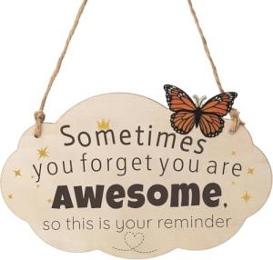 Inspirational Wooden Plaque for Her Birthday