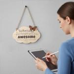 Inspirational Wooden Plaque for Her Birthday