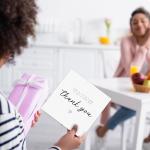 24 Thank You Cards with Gold Foil Stickers