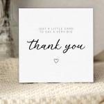 24 Thank You Cards with Gold Foil Stickers