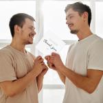 24 Thank You Cards with Gold Foil Stickers