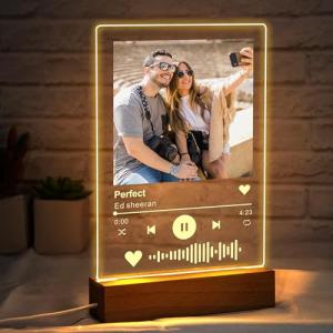 Custom Spotify Plaque with Photo and LED Lighting