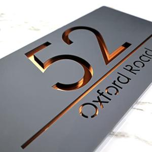 Personalized Laser Cut 3D Address Plaque